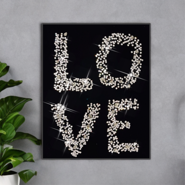 Love Crystal Wall art