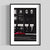 Red Car Glitter Poster