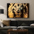 Extra Large Painting, large african art, Gold Leaf Artwork - Azaroffs