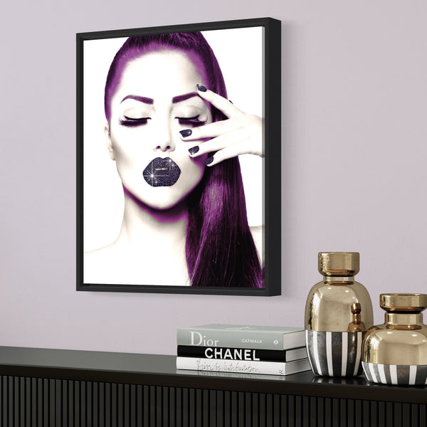 Purple Lips Girl