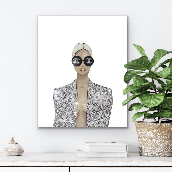 Crystal Girl Shiny Fashion Portrait - Azaroffs