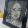 Luxury crystal portrait featuring hand-placed glass rhinestones