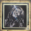 Bob Marley crystal portrait