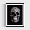 Crystal scull wall art