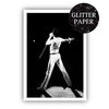 Freddy Mercury glitter Icon poster