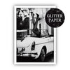 Cars & Girls Glam poster with glitter