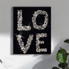 Love Crystal Wall art