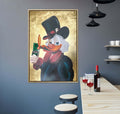 Gold Scrooge McDuck Canvas