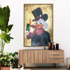 Gold Scrooge McDuck Canvas