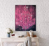 Crystal Chandelier Pink