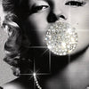 Marilyn Monroe Bling print, Bubble Gum - Azaroffs