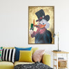 Gold Scrooge McDuck Canvas