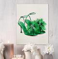Emerald Feather Shoes