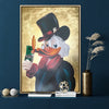 Gold Scrooge McDuck Canvas