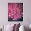 Crystal Chandelier Pink