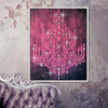 Crystal Chandelier Pink