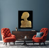 Black queen art Gold Leaf Commission Painting - Azaroffs