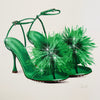 Emerald Feather Shoes