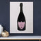 Sparky Shine Crystals Portrait of Champagne Bottle | 3D Shine Sparky Bling Champagne Bottle Portrait | Pure Handmade Wall Art - Azaroffs