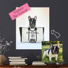 Personalized Pet Portrait Dog with Chanel Bag - Azaroffs