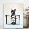 Personalized Pet Portrait Dog with Chanel Bag - Azaroffs