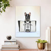 Personalized Pet Portrait Dog with Chanel Bag - Azaroffs