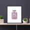 Shiny Bling Crystals Portrait of Pink Perfume | Beautiful Wall Art of Perfume with Original Swarovski Crystals - Azaroffs