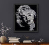 crystal portrait, Wall art, Marilyn Monroe, Shining Picture, Crystals Art, engraving, portrait art, Bling Picture, Art lover, Swarovski Crystal, Shine Image, Crystal Photo, Bling Image, Crystal Image, Shine Photo, Bling photo, Marilyn Monroe Portrait, Handmade crystals work, Diamond photo3D Crystal Portrait Of Marilyn Monroe With Shine Sparky Swarovski Crystals | Best Wall Art Portrait | Gift For Marilyn Monroe Lovers