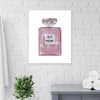 Shiny Bling Crystals Portrait of Pink Perfume | Beautiful Wall Art of Perfume with Original Swarovski Crystals - Azaroffs