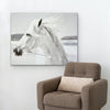 Bling Crystal White Horse Canvas - Azaroffs