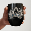 Royal Crystal Wine Sparky Tumbler With Swarovski Crystal Crown - Azaroffs