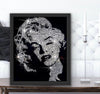 crystal portrait, Wall art, Marilyn Monroe, Shining Picture, Crystals Art, engraving, portrait art, Bling Picture, Art lover, Swarovski Crystal, Shine Image, Crystal Photo, Bling Image, Crystal Image, Shine Photo, Bling photo, Marilyn Monroe Portrait, Handmade crystals work, Diamond photo3D Crystal Portrait Of Marilyn Monroe With Shine Sparky Swarovski Crystals | Best Wall Art Portrait | Gift For Marilyn Monroe Lovers