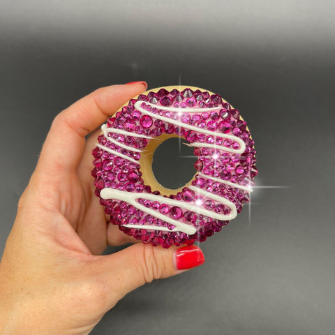 Crystal Fake Bakery Decor Set, Rhinestones, Faux Artificial Bling Donuts, Icecream - Azaroffs