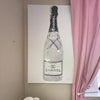 3D Shiny Diamond Crystals Decor of Champagne Bottle - Azaroffs