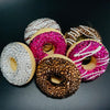 Crystal Fake Donuts Decor, Rhinestones Art, Faux Artificial Bling Donuts, Swarovski Crystals, Bedazzled Desert Food, Bakery Decoration Ideas - Azaroffs