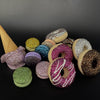 Crystal Fake Bakery Decor Set, Rhinestones, Faux Artificial Bling Donuts, Icecream - Azaroffs