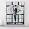 Girl fashion Angel Ballet wall art Crystals Extra Glam Shine print 3d black white wall art Bling decor - Azaroffs