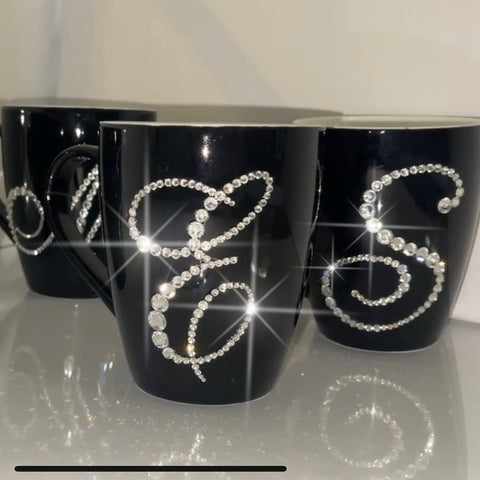Bling Personalized Monogram Coffee Mug
