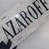 Customize Crystal Bling Sparkly License Plate with Original Glitter Crystal Sparky Rhinestone - Azaroffs