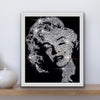 crystal portrait, Wall art, Marilyn Monroe, Shining Picture, Crystals Art, engraving, portrait art, Bling Picture, Art lover, Swarovski Crystal, Shine Image, Crystal Photo, Bling Image, Crystal Image, Shine Photo, Bling photo, Marilyn Monroe Portrait, Handmade crystals work, Diamond photo3D Crystal Portrait Of Marilyn Monroe With Shine Sparky Swarovski Crystals | Best Wall Art Portrait | Gift For Marilyn Monroe Lovers